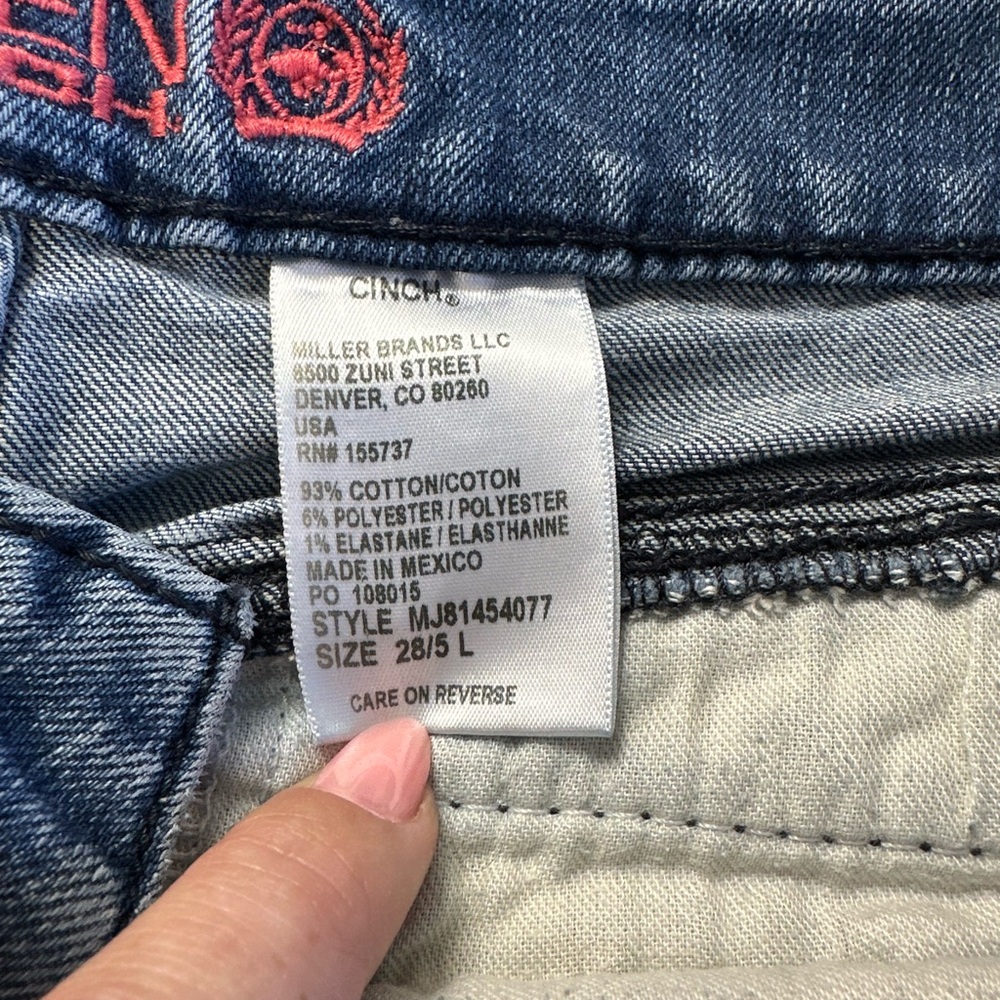 Cinch Blue Denim Jeans with Front Seam